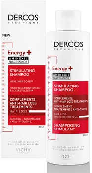 Тонізуючий шампунь Vichy Dercos Energy+ для боротьби з випадінням волосся 200 мл (3337871311292)
