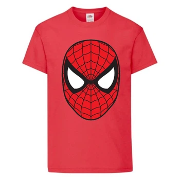 Футболка детская Марвел (Marvel & DC) красная (spiderman-red) 128 см