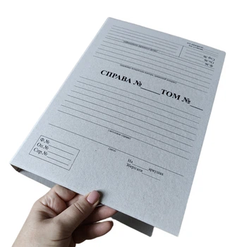 Архивная папка-открытка (для нотариусов) 320*230мм с титульной страницей, без завязок, корешок 30 мм