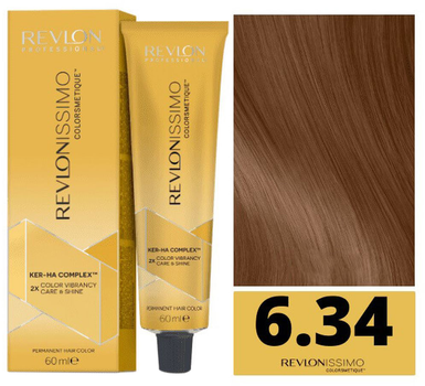 Farba do włosów Revlon Professional Revlonissimo Colorsmetique Ker-Ha Complex HC 6,34 60 ml (8007376057401)