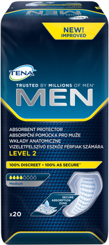 Урологічні прокладки Tena for Men Level 2, 20 шт (7322540016383)