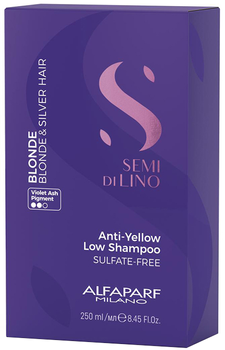 Szampon Alfaparf Semi Di Lino Blonde&Brunette neutralizujący żółte odcienie 250 ml (8022297133362)
