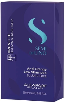 Szampon Alfaparf Semi Di Lino Blond&Brunet neutralizujący pomarańczowe odcienie 250 ml (8022297133416)