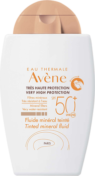 Сонцезахисний тональний мінеральний флюїд Avene SPF50+ 40 мл (3282770075724/3282770388381)