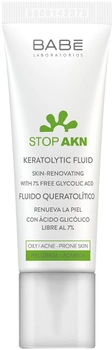 Fluid keratolityczny BABE Laboratorios Stop Akn z kwasem glikolowym do skóry problematycznej 30 ml (8437014389289)
