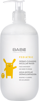 Міцелярна вода BABE Laboratorios для делікатного очищення дитячої шкіри 500 мл (8437014389708)