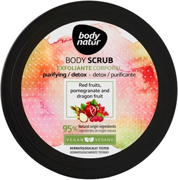 Peeling do ciała Body Natur Body Scrub Red fruits Pomegranate and Dragon fruit 200 ml (8414719408095)