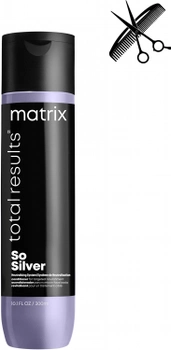 Професійний кондиціонер Matrix Total Results So Silver для живлення та надання блиску волоссю білявого та платинового відтінків 300 мл (3474636731169)