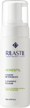 Мус Rilastil Acnestil делікатний очисний для шкіри обличчя схильної до акне 150 мл (8050444852637)