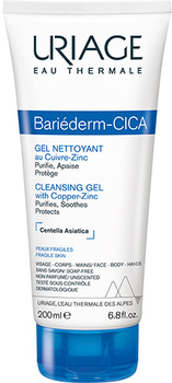Очисний цика-гель для тіла Uriage Bariéderm Cleansing Cica-Gel Cu-Zn для сухої й атопічної шкіри 200 мл (3661434008962)