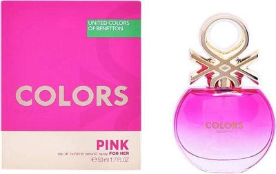 Woda toaletowa damska Benetton Colors Pink 50 ml (8433982015076)