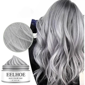 Временная смывающаяся краска для волос Eelhoe Silver Gray
