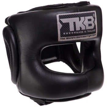 Шолом боксерський з шкіряним бампером TOP KING Pro Training TKHGPT-CC S Колір: Чорний