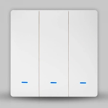 Вимикач Tuya Zigbee білий (3 клавіші, без нуля)