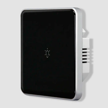 Сенсорний вимикач Zigbee чорний Tuya smart (1 клавіша)