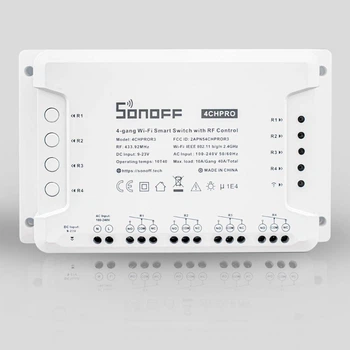 Реле чотириканальне Wi-Fi з сухим контактом Sonoff 4CH PRO R3