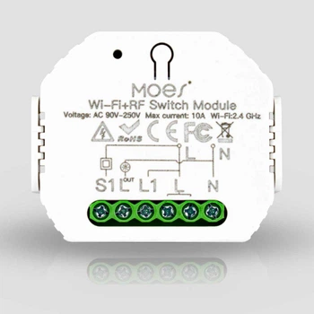 Реле Одноканальне Wi-Fi + RF Moes MS-104