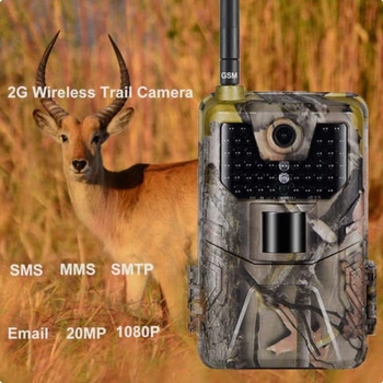 Фотоловушка Suntek HC 900M угол обзора 120°, GSM модуль G2/G3/G4, ночная съемка, датчик движения. (зеленая)