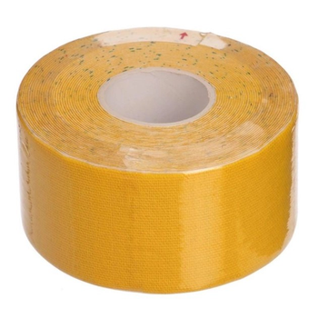 Кинезио тейп в рулоне 3,8см х 5м 73417 (Kinesio tape) эластичный пластырь, Yellow