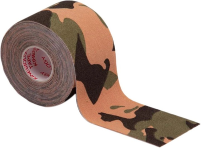 Кинезио тейп в рулоне 5см х 5м 73472 (Kinesio tape) эластичный пластырь, Camouflage