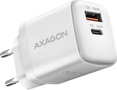 Мережевий зарядний пристрій Axagon ACU-PQ30W White