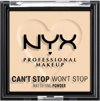 Матувальна пудра для обличчя NYX Professional Makeup Can`t Stop Won`t Stop 1 Fair 6 г (0800897004200)