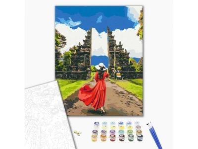 Картина по номерам Путешественница возле храма Лемпуянг, Brushme (40х50 см), BS52564