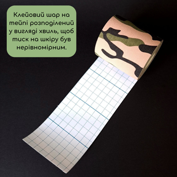 Кінезіо тейп стрічка пластир для тейпування спини шиї тіла 7,5 см х 5 м Kinesio tape ZEPMA Беж (0842-7)