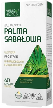 Suplement diety Medica Herbs Palma sabałowa 60 kapsułek (5907622656606)