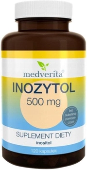 Харчова добавка Medverita Інозитол 500 мг 120 капсул (5905669084048)