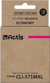 Картридж ACTIS для Canon CLI-571МXL Magenta (KC-571M)