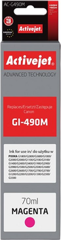 Картридж Activejet для Canon GI-490M Magenta