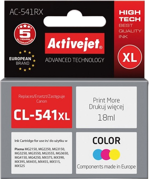 Картридж Activejet Premium для Canon CL-541XL 3-Color (AC-541RX)