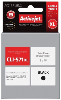 Картридж Activejet Supreme для Canon CLI-571XL Black (ACC-571BNX)