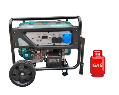 Генератор Газ/бензин INVO H6250D-G 5/5.5 кВт 220В