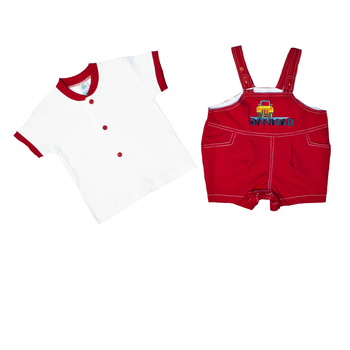 Костюм летний для мальчика Hawk Kids S9231 74 см Красный
