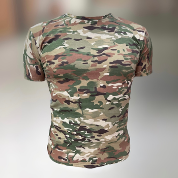 Футболка тактическая, Мультикам, размер L, хлопок (коттон), футболка армейская с коротким рукавом