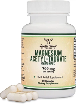 Ацетил-таурат магнію Double Wood Supplements Magnesium Acetyl-Taurate 60 капсул