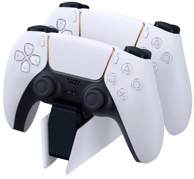 Подвійна зарядна станція Sony DualSense для геймпадів PlayStation 5 White (KSLSONSTA0002)