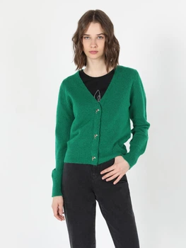 Кардиган в'язаний жіночий Colin's CL1060698-GRN S Green (8683197338945)
