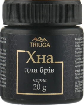 Аюрведическая краска на основе хны для бровей и усов, в порошке - Triuga Черный (20g) (932127-1185898-2)