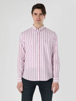 Сорочка бавовняна чоловіча Colin's CL1063654-LIL 2XL Lilac (8683197720054)