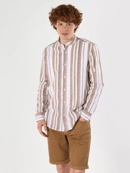 Сорочка чоловіча Colin's CL1063704-LBR 2XL Light Brown (8683197719805)