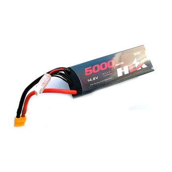 Аккумулятор HLK 14.8v 5000 mAh Li-Po 4s 50C Hard Case коннектор XT60 для RC моделей FPV дронов