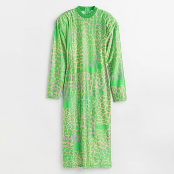 Сукня міді літня жіноча H&M 061053254 XXL Салатова (6666000244611)