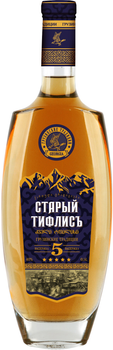 Грузинський бренди "Старый Тифлисъ" 5* 0.5 л 40% (4860119940033)