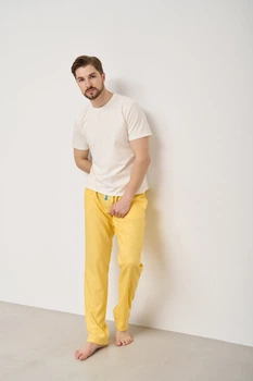 Штани Handy Wear Linen жовті 3XL