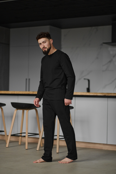 Піжама Handy Wear Cotton Basic чорна XL