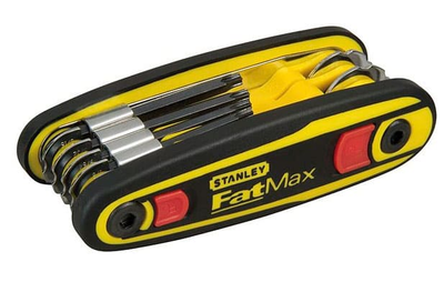 Ключи шестигранные STANLEY FatMax раскладные с фиксатором, 8 шт (0-97-552)