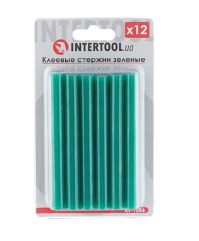 Стержни клеевые Intertool зеленые 11,2х100мм 12шт (RT-1056)